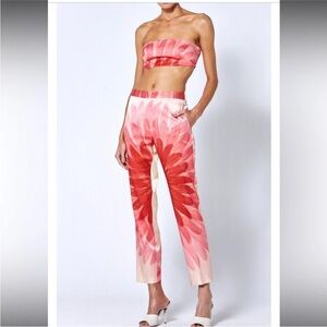 Alexis Nerine Cropped Pants, Red Feather, Size Small